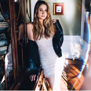 Nude Lace Racerback Tank Tunic Top Chemise